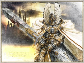 Knight sword castle painting artwork - donato giancola free wallpaper