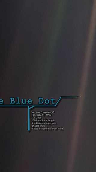 Blue dot arrow space art - redshift free wallpaper