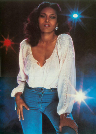 Woman white top blue jeans - barbara nessim free wallpaper