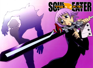 Woman holding large knife shadow - eizan kikukawa free wallpaper