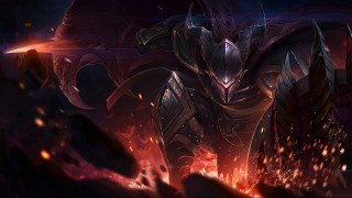 Demonic creature sword flames background - a demonic looking creature free wallpaper