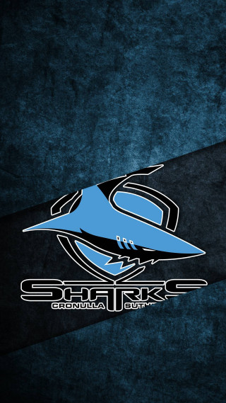 Blue black logo shark side - derek chittock free wallpaper