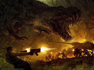 People forest dinosaur background man - darek zabrocki free wallpaper