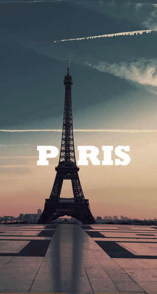 Eiffel tower paris image picture - a sunset free wallpaper