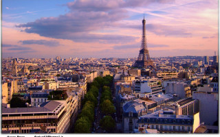 Eiffel tower view from top 3 - a view of the eiffel tower free wallpaper