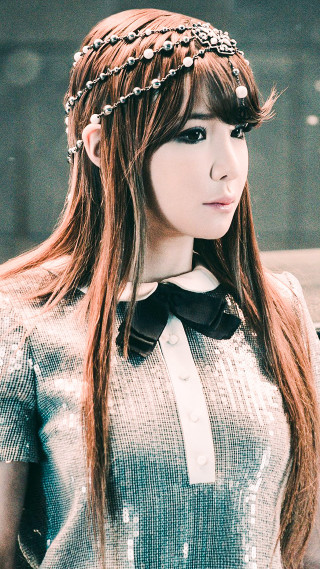 Woman long hair bow tie 3 - long black hair free wallpaper