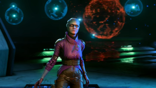 Woman futuristic space retrofuturism hologram - a sci free wallpaper