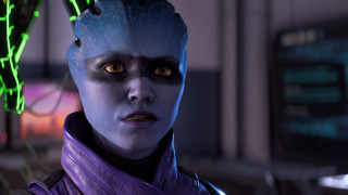 Futuristic neon portrait weirdface weirdhair - a weird face free wallpaper