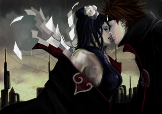 Couple rain city flag together - a couple of people free wallpaper for desktop