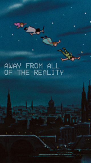 Cartoon man flying cat dog - free airplane wallpaper