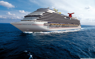 Cruise ship ocean sunny day 18 - roof free wallpaper
