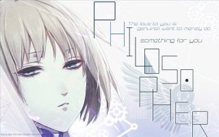 Anime character sad expression text - a sad look free wallpaper