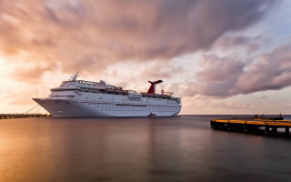 Cruise ship docked pier ocean 2 - andrew geddes free wallpaper