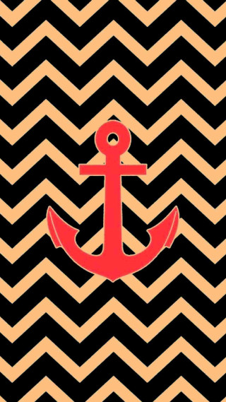 Anchor black orange chevron red - a.d.m. cooper free wallpaper