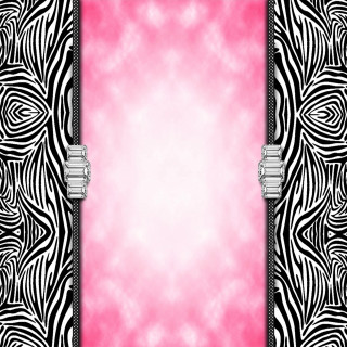 Pink zebra border opart comic - background free wallpaper