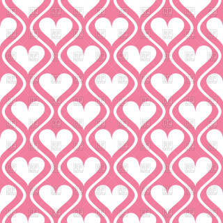Pink white heart pattern white - pink free wallpaper