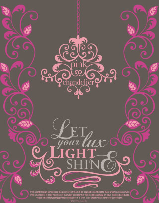 Pink grey poster chandelier hanging - free light wallpaper