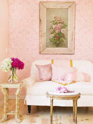 Living room couch table flowers 3 - a couch and a table free wallpaper