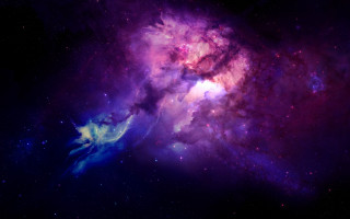 Colorful space stars purple blue 3 - a colorful space free wallpaper