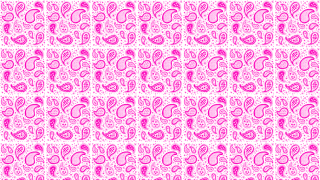 Pink white pattern hearts leaves - heart free wallpaper