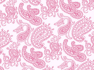 Pink paisley white background pink - a silk screen free wallpaper