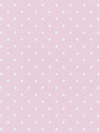 Pink background white polka dots - a white border free wallpaper