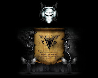 Shield skull headphones dark background - headphone free wallpaper