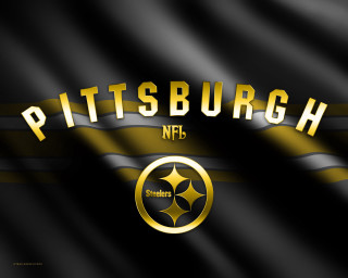 Pittsburgh football team logo black 2 - gold free wallpaper