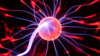 Red blue object white cord - object free wallpaper