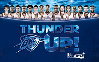 Thunder basketball team poster water - free new year wallpaper
