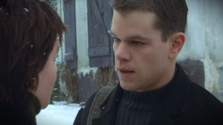 Man woman snow talking looking - arthouse free wallpaper