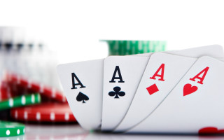 Playing cards casino chips table - a stack free wallpaper