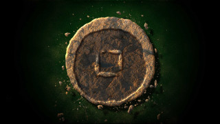 Stone letter hole green black - a green circle free wallpaper