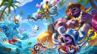 Cartoon elephant ocean people animals - epsylon point free wallpaper
