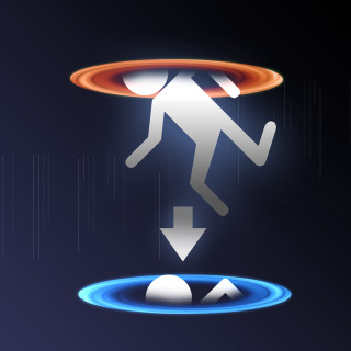 Man walking tunnel frisbee glowing - epsylon point free wallpaper