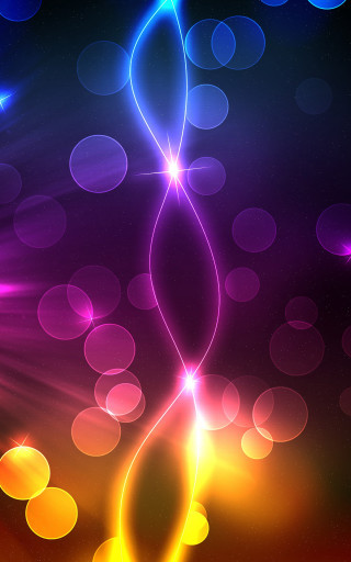 Colorful abstract background circles lights - abstract art free wallpaper