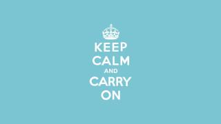 Blue background keep calm and 2 - david ramsay hay free wallpaper
