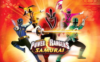 Power rangers samurai poster cartoon - promotional image free wallpaper for desktop