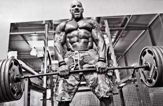 Muscular man gym pose barbell - jimmy nelsson free wallpaper