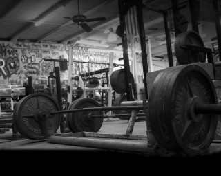 Gym barbell weight machine graffiti - a gym free wallpaper