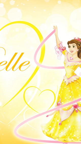 Girl yellow dress heart shaped - a name free wallpaper