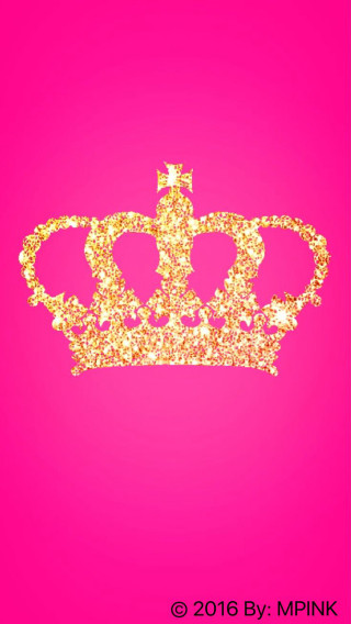 Pink gold crown background words - crown free wallpaper