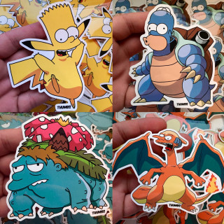 Person holding stickers different designs - a person holding free wallpaper