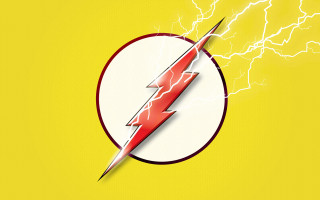 Lightning yellow background circle red 2 - lightning free wallpaper