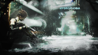 Futuristic woman city gun action - biopunk free wallpaper