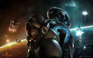 Space suits planet 1980s retro - eve ryder free wallpaper
