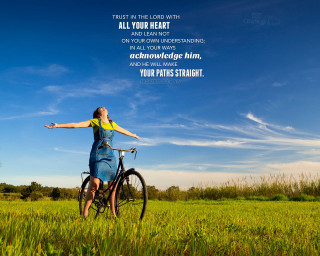 Woman bike field quote author - elizabeth durack free wallpaper