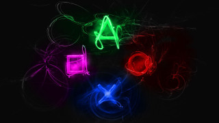 Neon lights holography magic circle - felipe seade free wallpaper