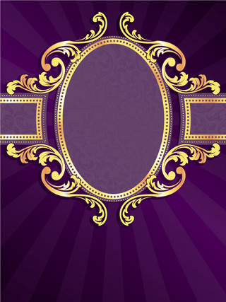 Purple gold background gold frame - andries stock free wallpaper
