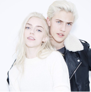 Man woman leather jackets white - a man and a woman free wallpaper